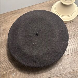 YTC Classic Black Wool Beret